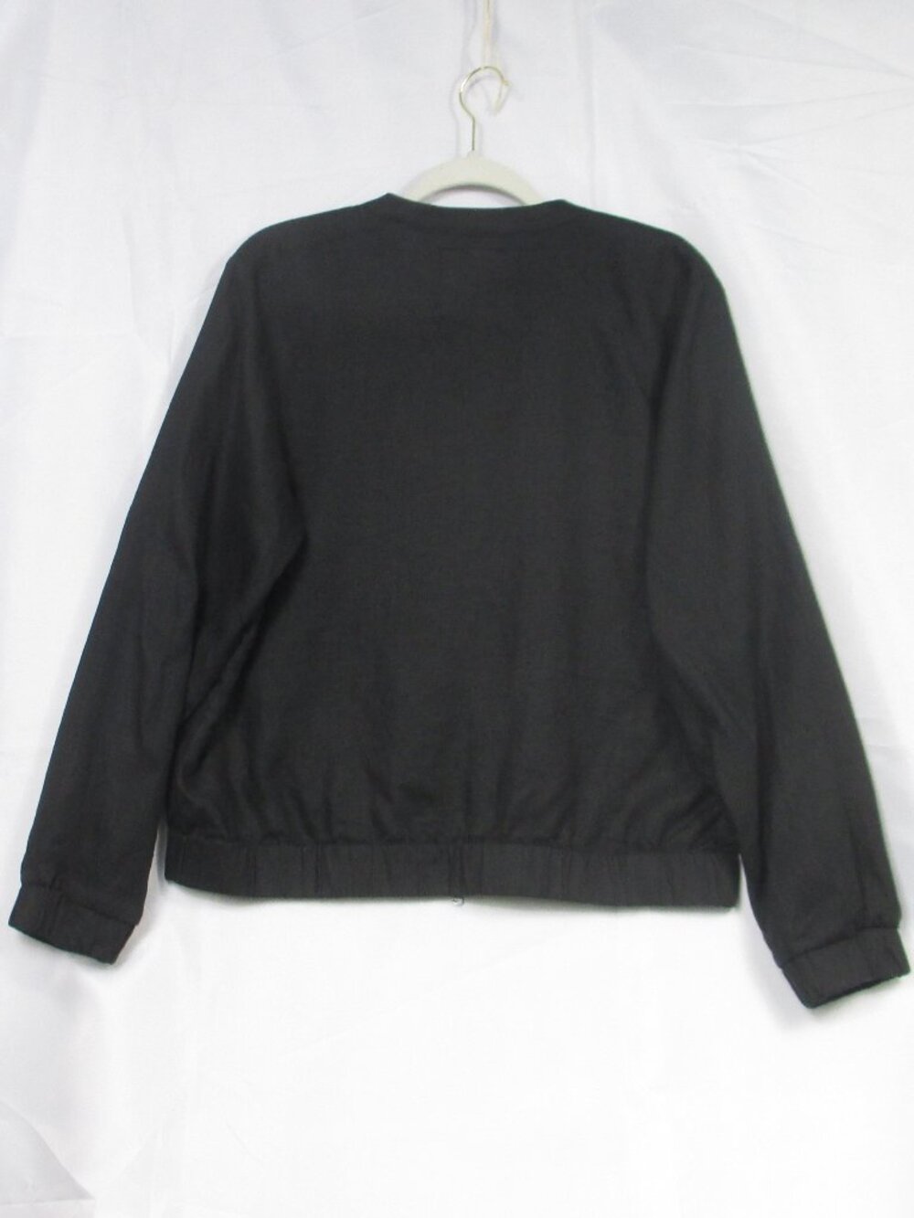 Tommy Bahama Women's Black Linen Zip Up Two Palms Bomber Jacket Size M - Picture 3 of 9